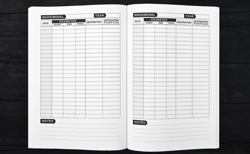 Mileage Log Book For Taxes For Self Employed 120 Page