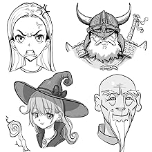 how to draw manga and anime emotions, ages, accessories, hats and more