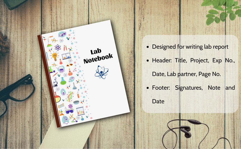Lab Notebook: Science Laboratory Notebook for College Student and ...