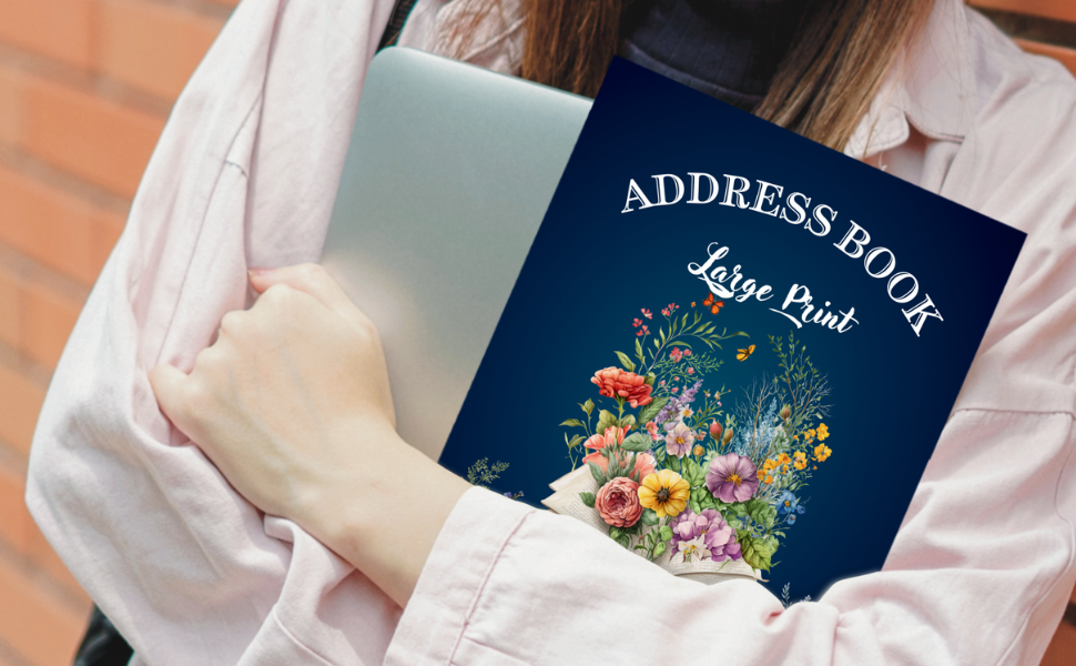 Address Book Large Print With Alphabetical Tabs, Address