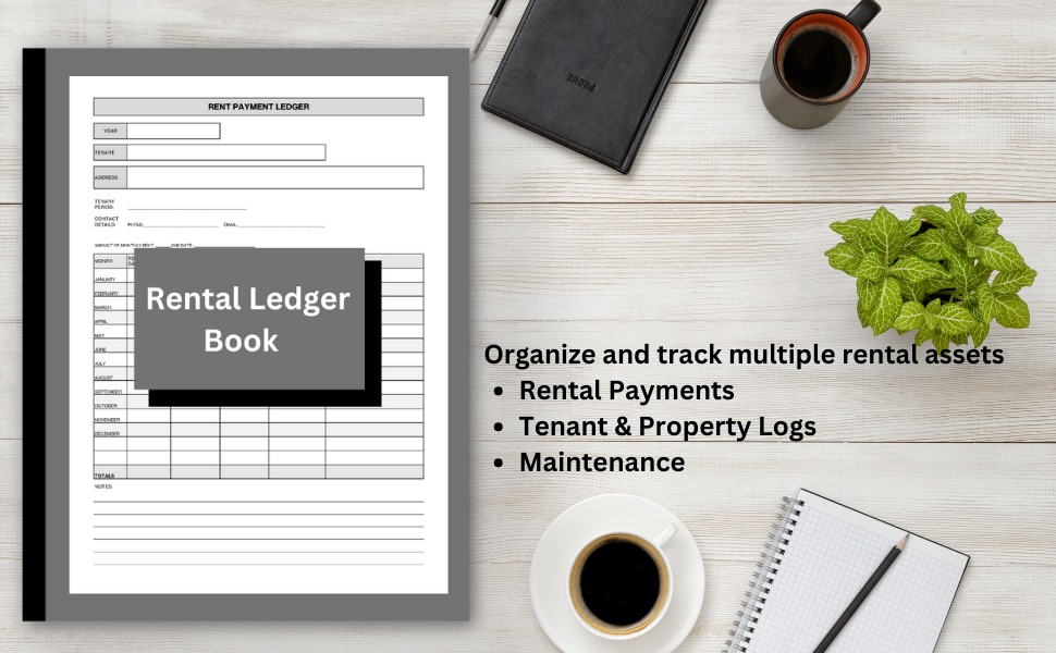 Rental Ledger Book Multipurpose Log for Landlords to
