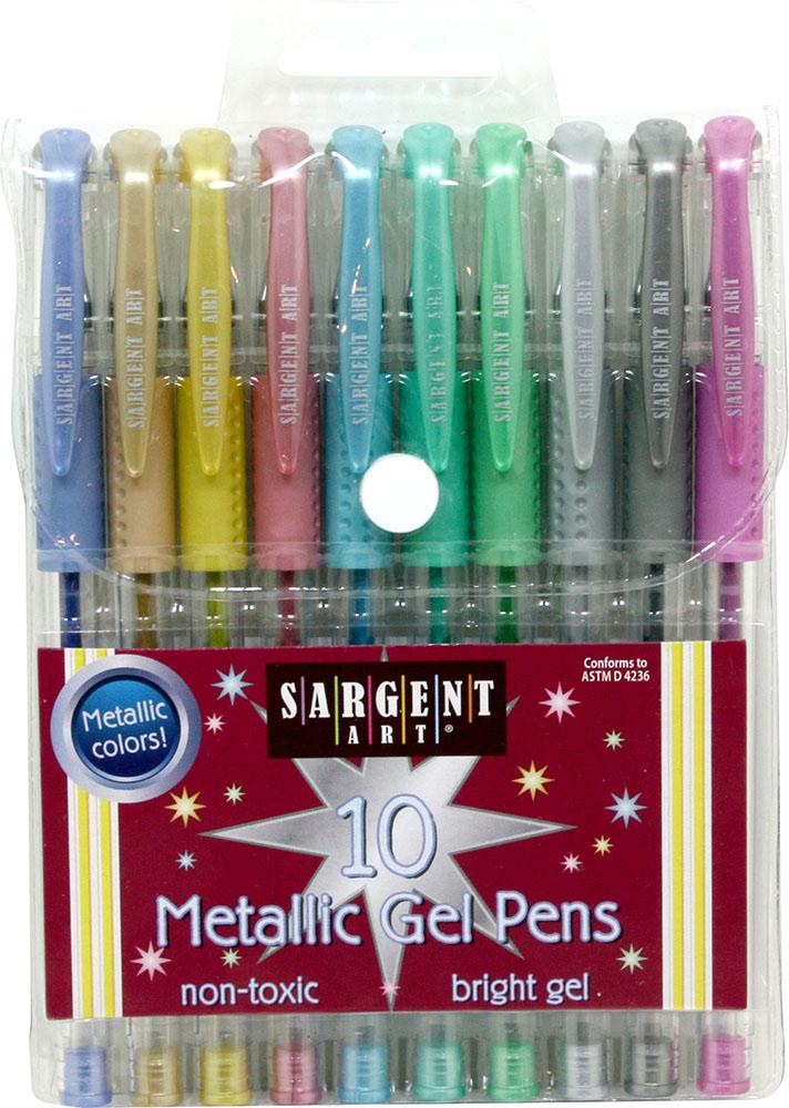 Sargent Art 221500 10count Metallic Gel Pens