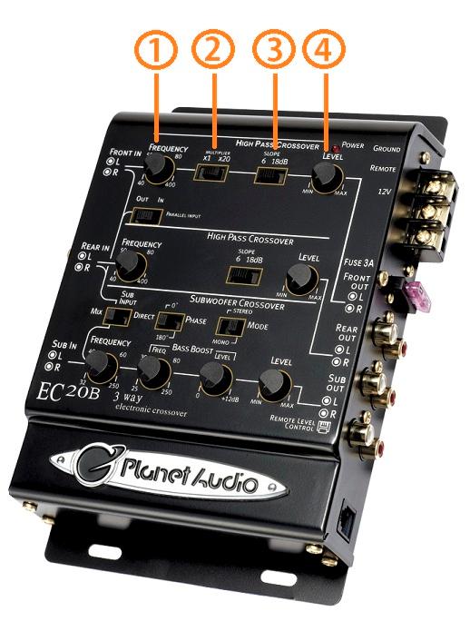 Audio EC20B 3Way Electronic Crossover With Remote