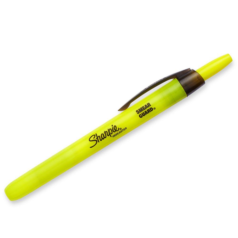 Sharpie ACCENT Highlighter, RETRACTABLE Highlighter Narrow Chisel, 12