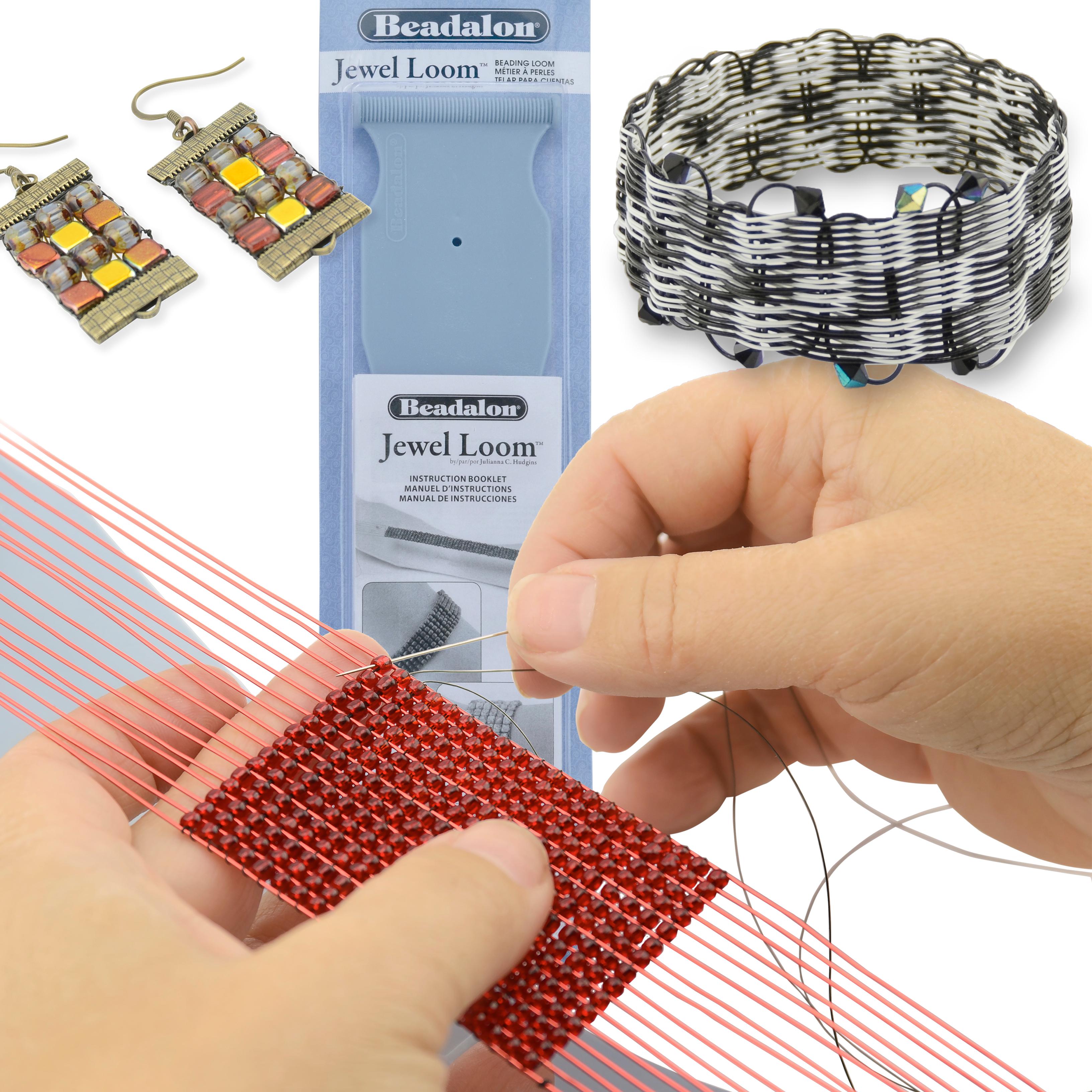 Beadalon Jewel Loom Kit Beading Loom, Needle, Threader, Pouch Amazon.in Home & Kitchen