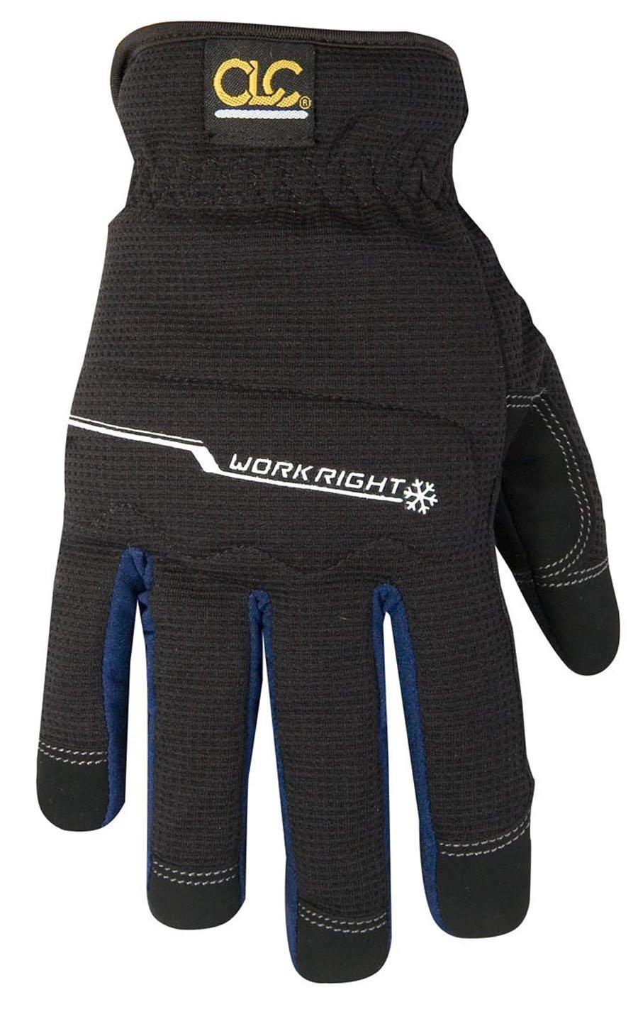 Custom Leathercraft L123L Workright Winter Flex Grip Work Gloves, Large