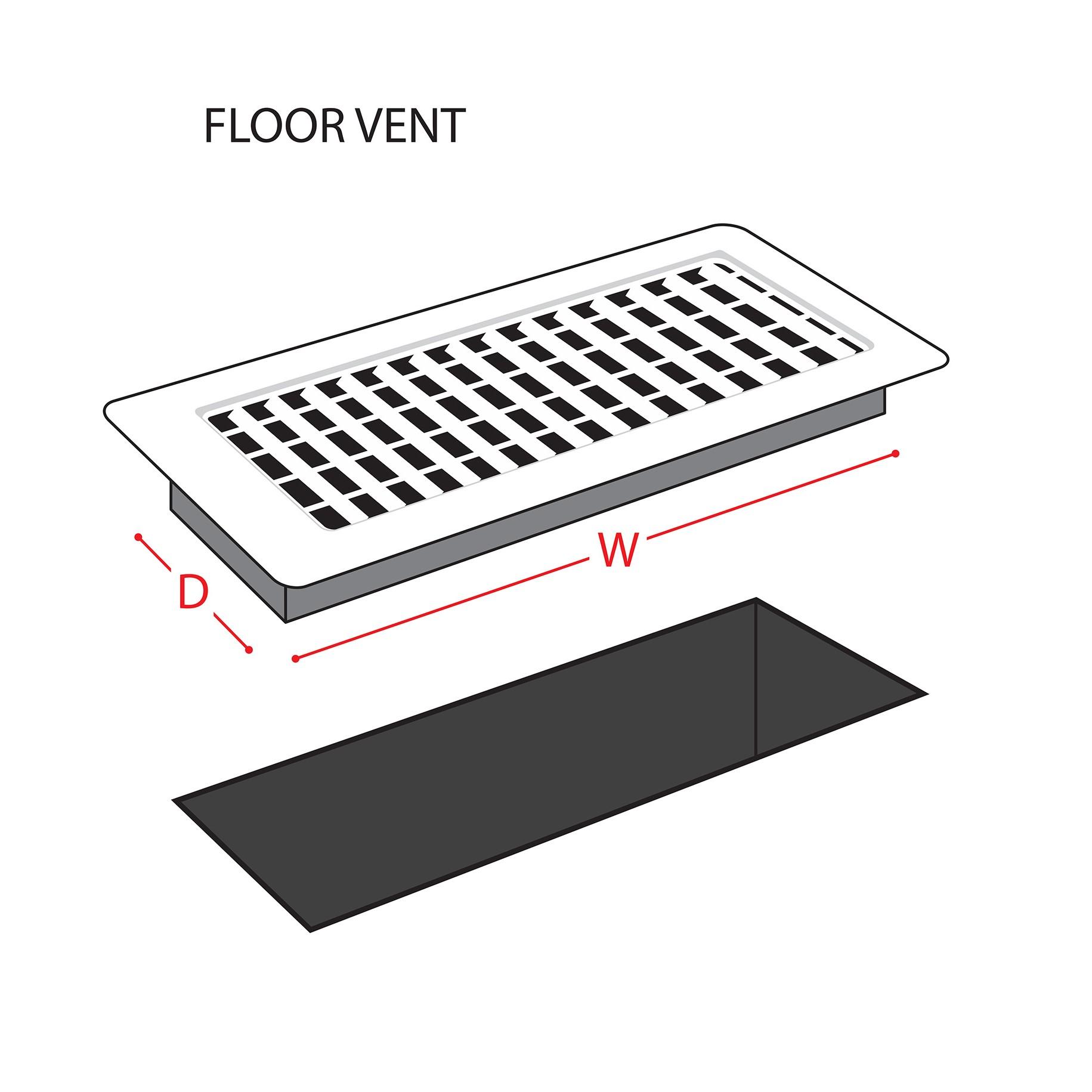 NaturalAire Floor Register Air Filter, MERV 4, 4 x 12 x 1/4