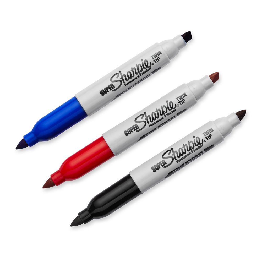 Sharpie 36404PP Super Twin Tip Fine Point and Chisel Tip Permanent