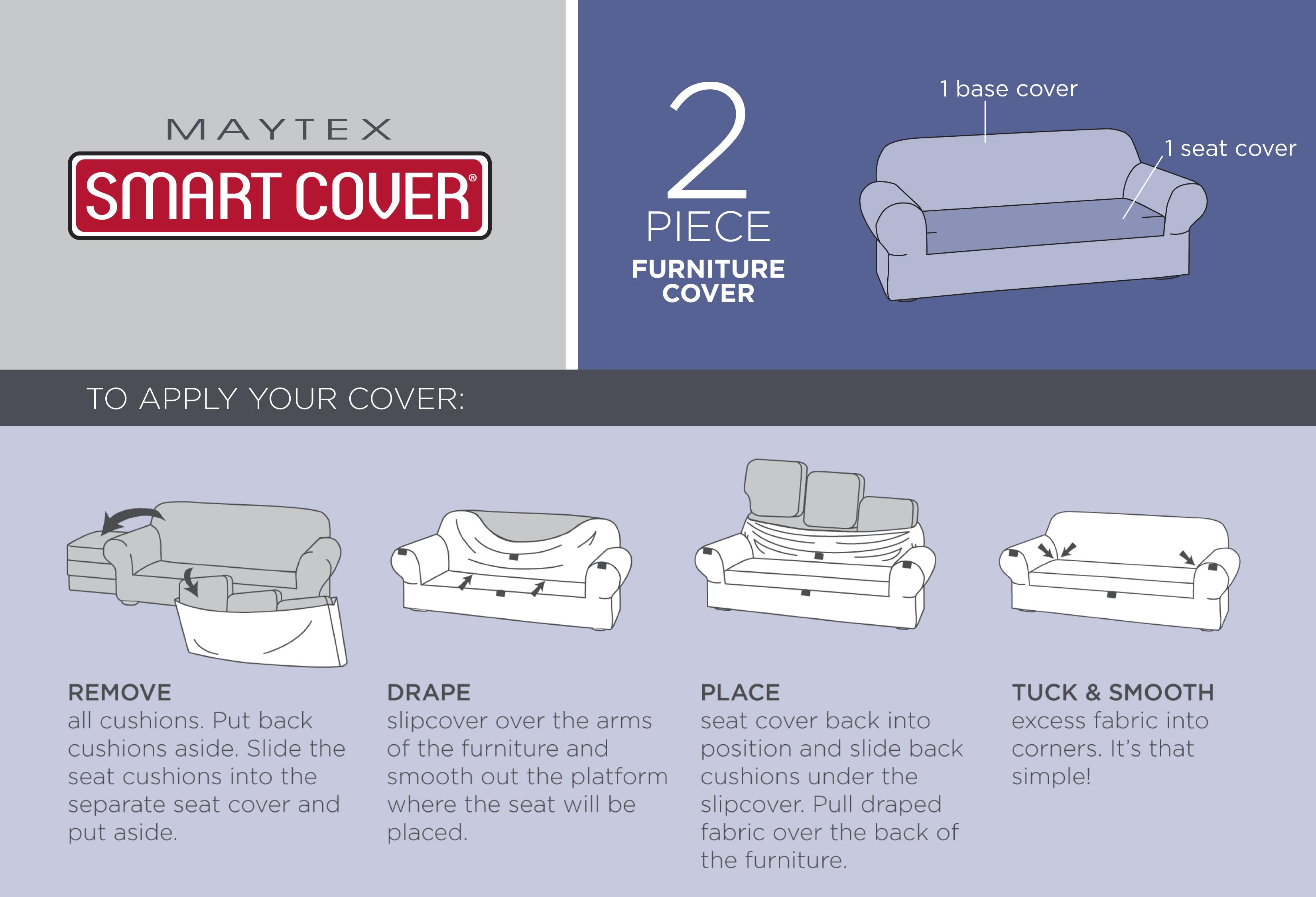 Buy Maytex 2 Piece Conrad Slipcover Sofa Sand Online At Low