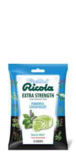 Extra Strength Glacier Mint Cough Suppressant Drops