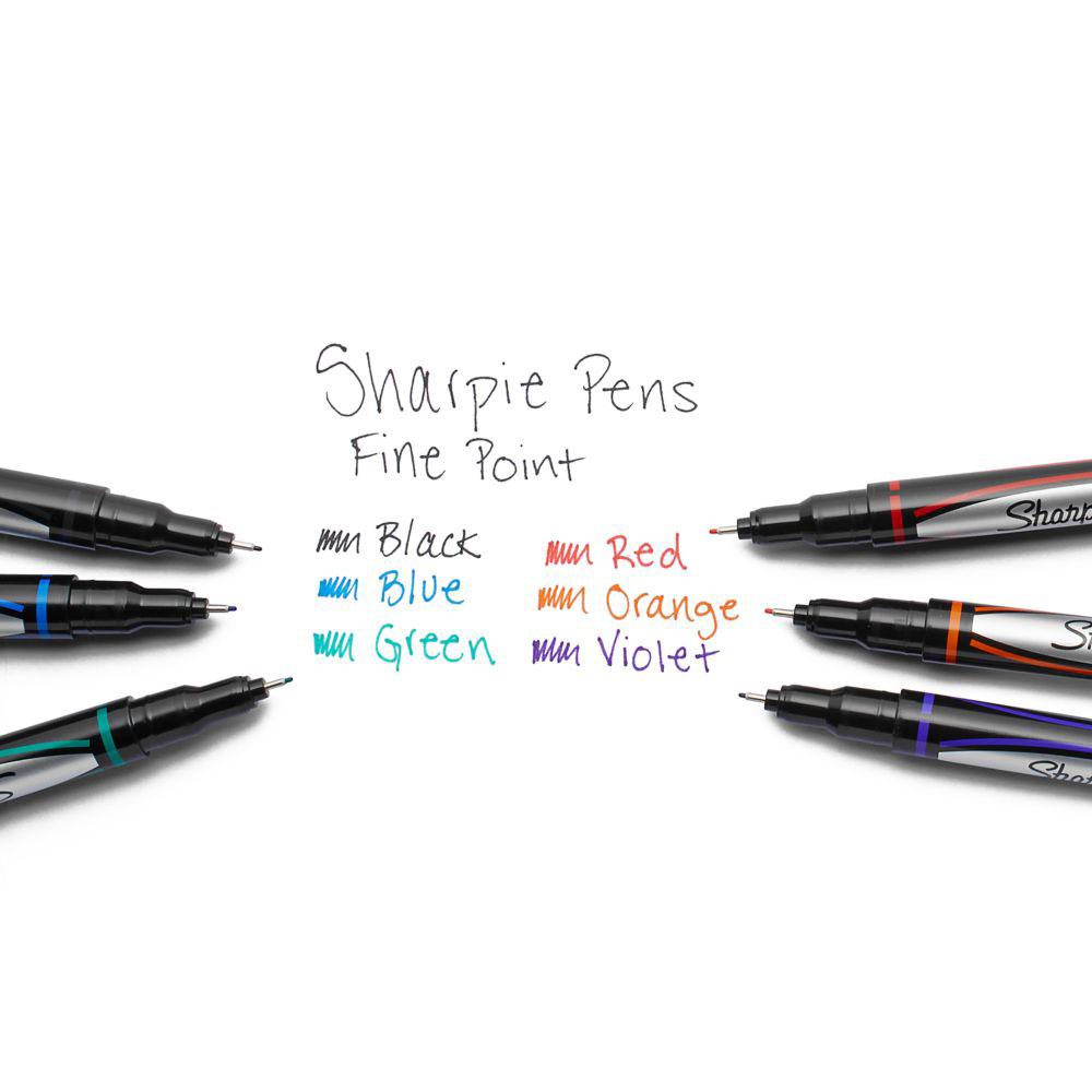 Sharpie Pens, Fine Point (0.8mm), Black, 2 Count Amazon.ca Office