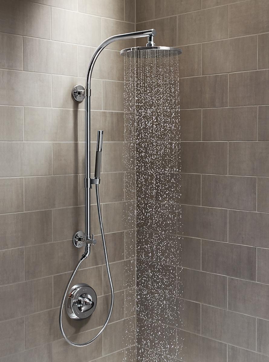 KOHLER K45905BN HydrorailS Bath and Shower Column, Vibrant Brushed