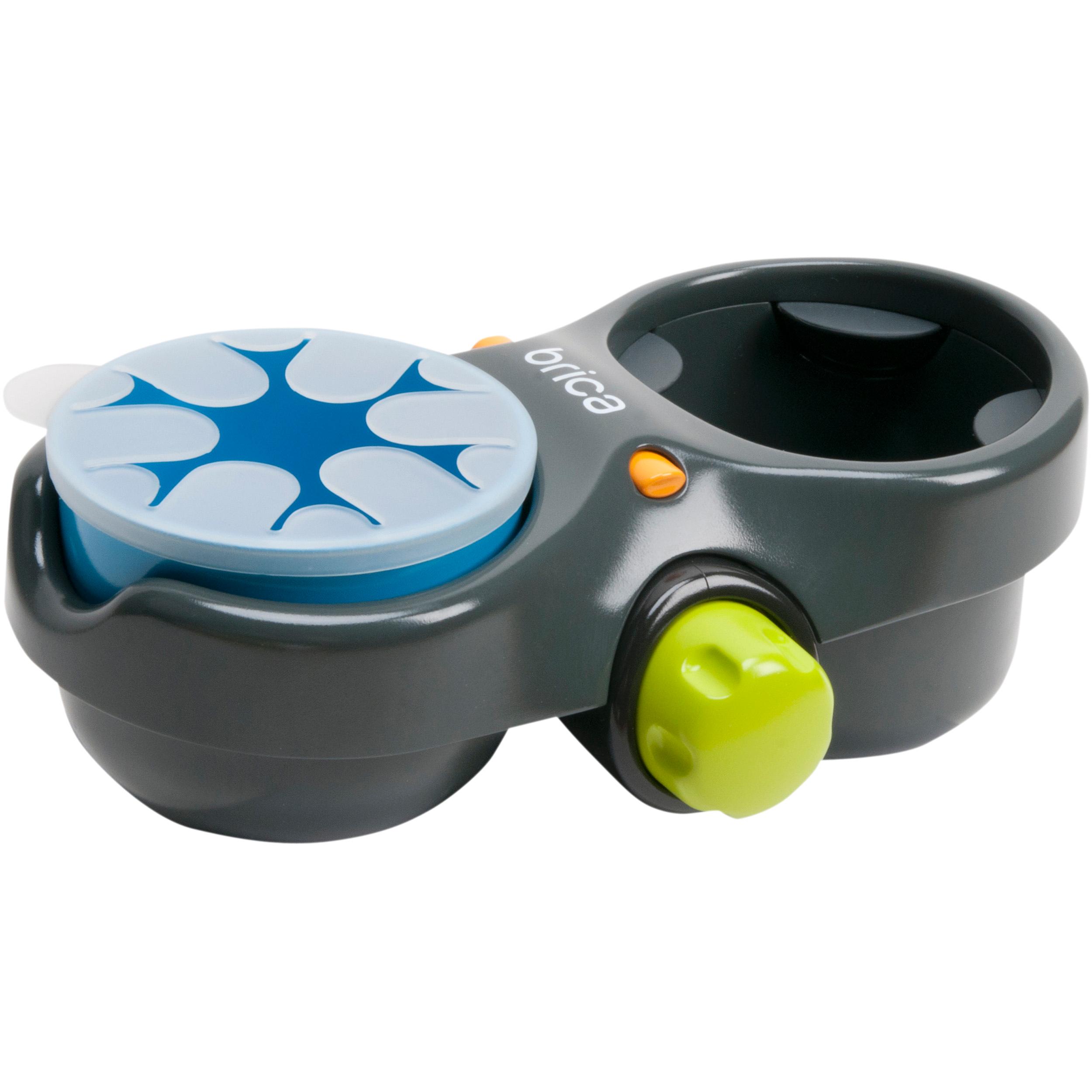 Munchkin BRICA Deluxe Snack Pod Stroller Drink and Snack Holder, Grey