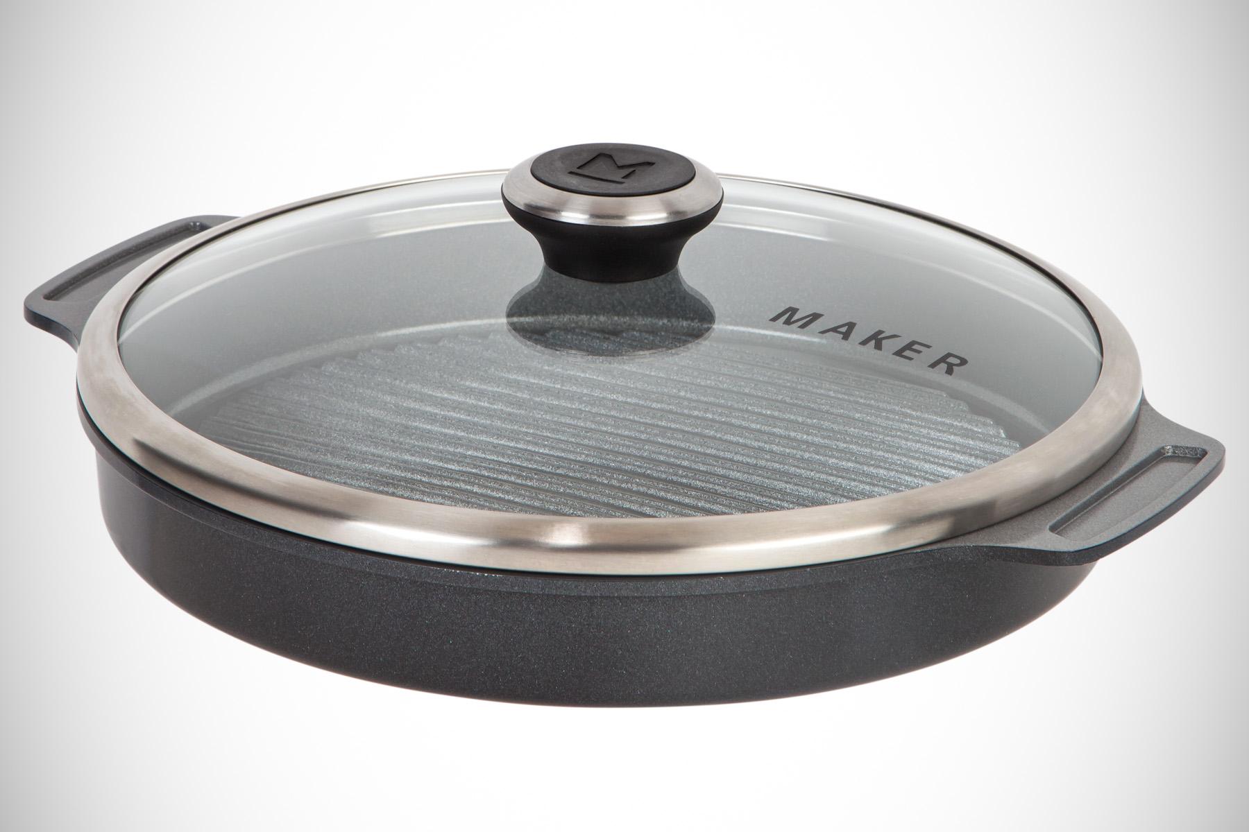 MAKER Homeware Rectangular Steam Grill Pan Kitchen & Dining