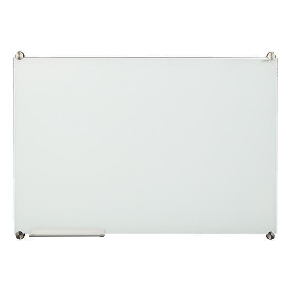 Learniture 2'x3' Glass Dry Erase Board w/ Marker Tray