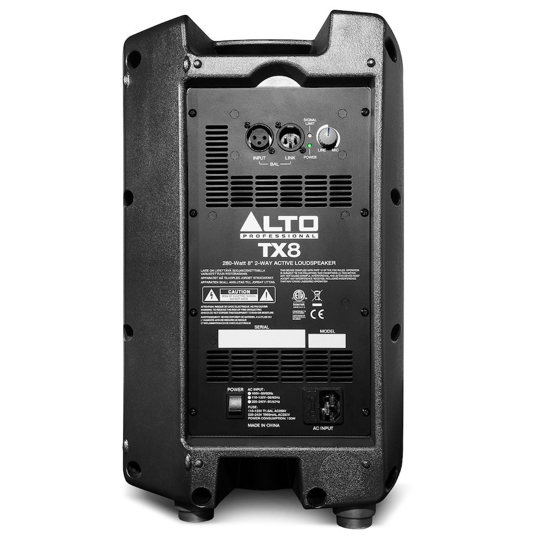 Alto Professional TX8 8" Active 2Way PA Loudspeaker (280 Watts Peak