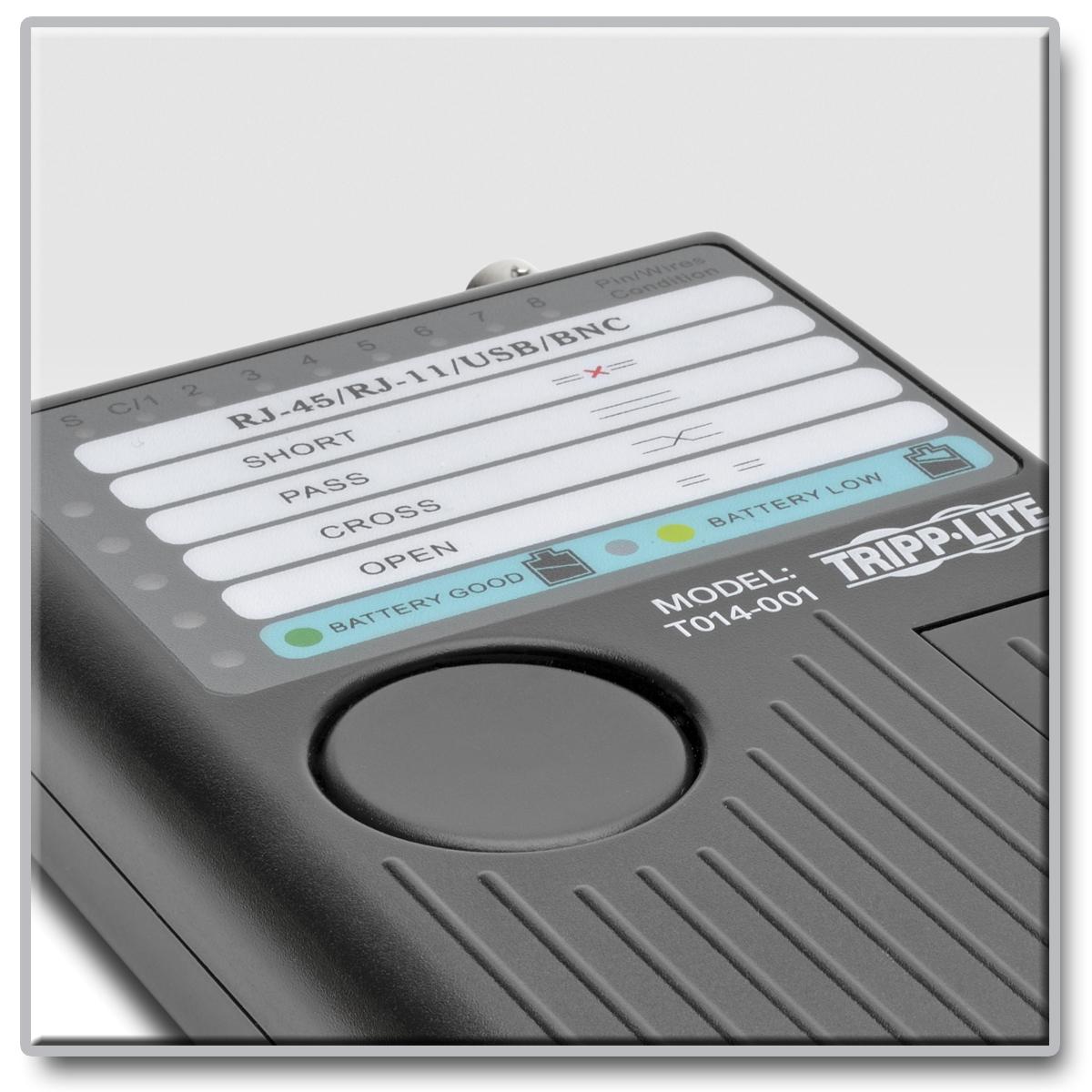 Tripp Lite Network Cable Continuity Tester for Cat 5/Cat6