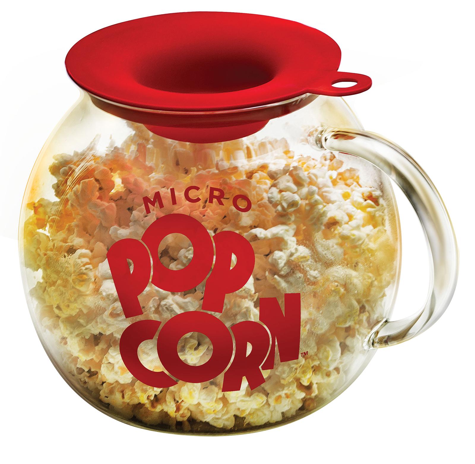 Ecolution Kitchen Extras Glass Microwave Popcorn Maker Wide Mouth