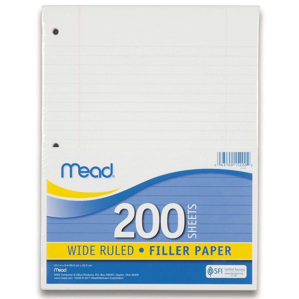 Amazon Filler Paper By Mead Wide Ruled 200 Sheets 15200 3 amazon-filler-paper-by-mead-wide-ruled-200-sheets-15200-3