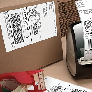 Amazon.com : DYMO LabelWriter Shipping - Shipping Labels - Black on White - 4 in x 6 in - 220 ...