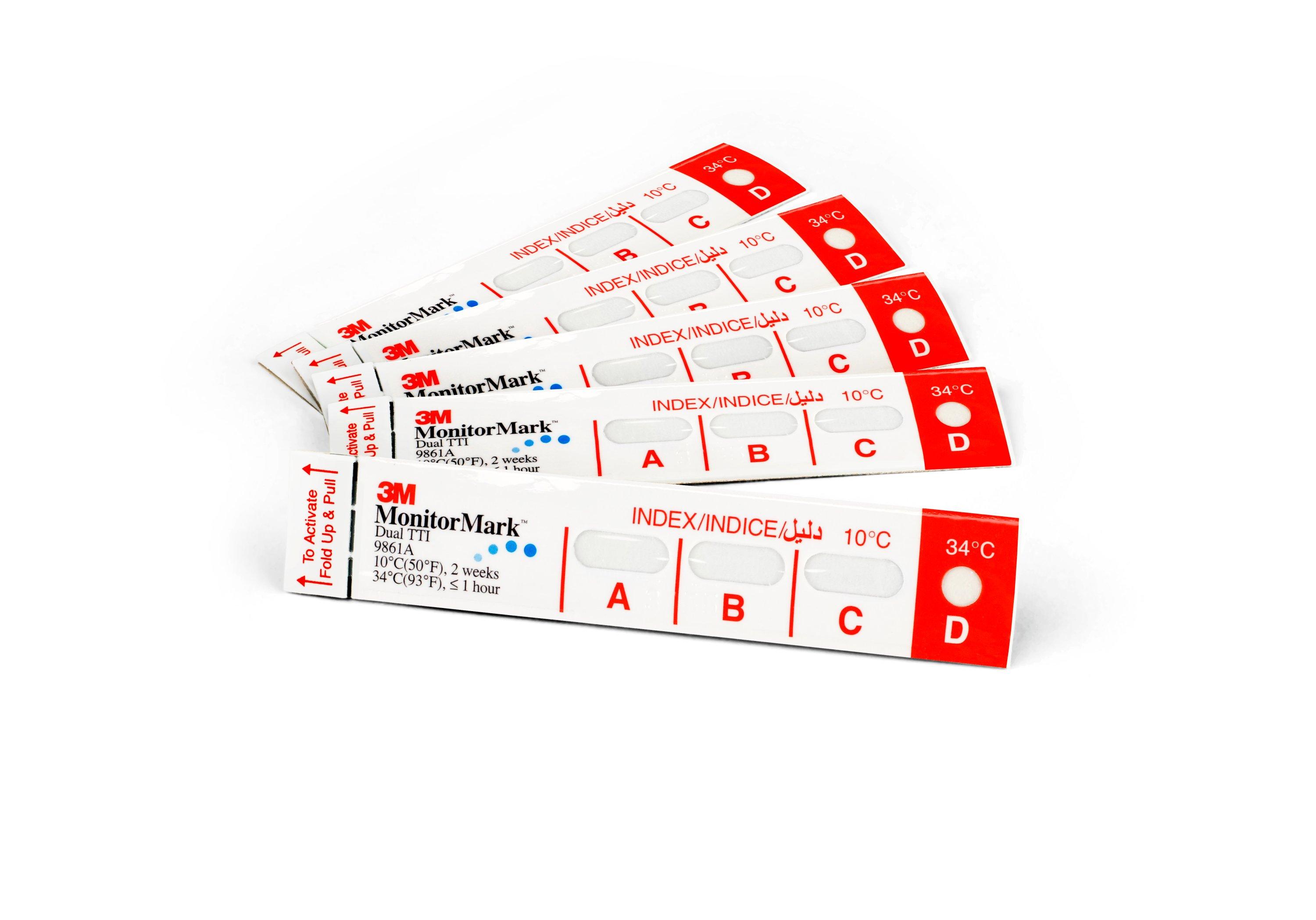 3M MonitorMark Time Temperature Indicator 9861A (Case of