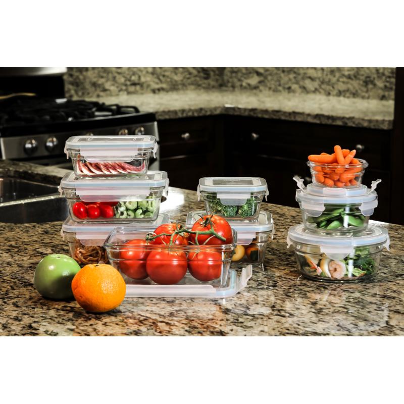Glasslock 11292 18Piece Assorted Oven Safe Container Set