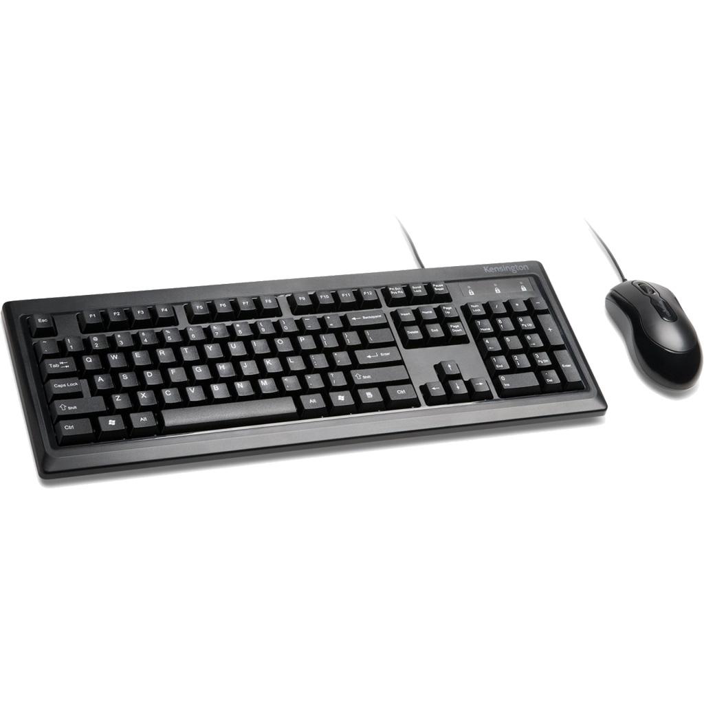 Kensington Keyboard and Mouse for Life Wired Desktop Set (K72436AM