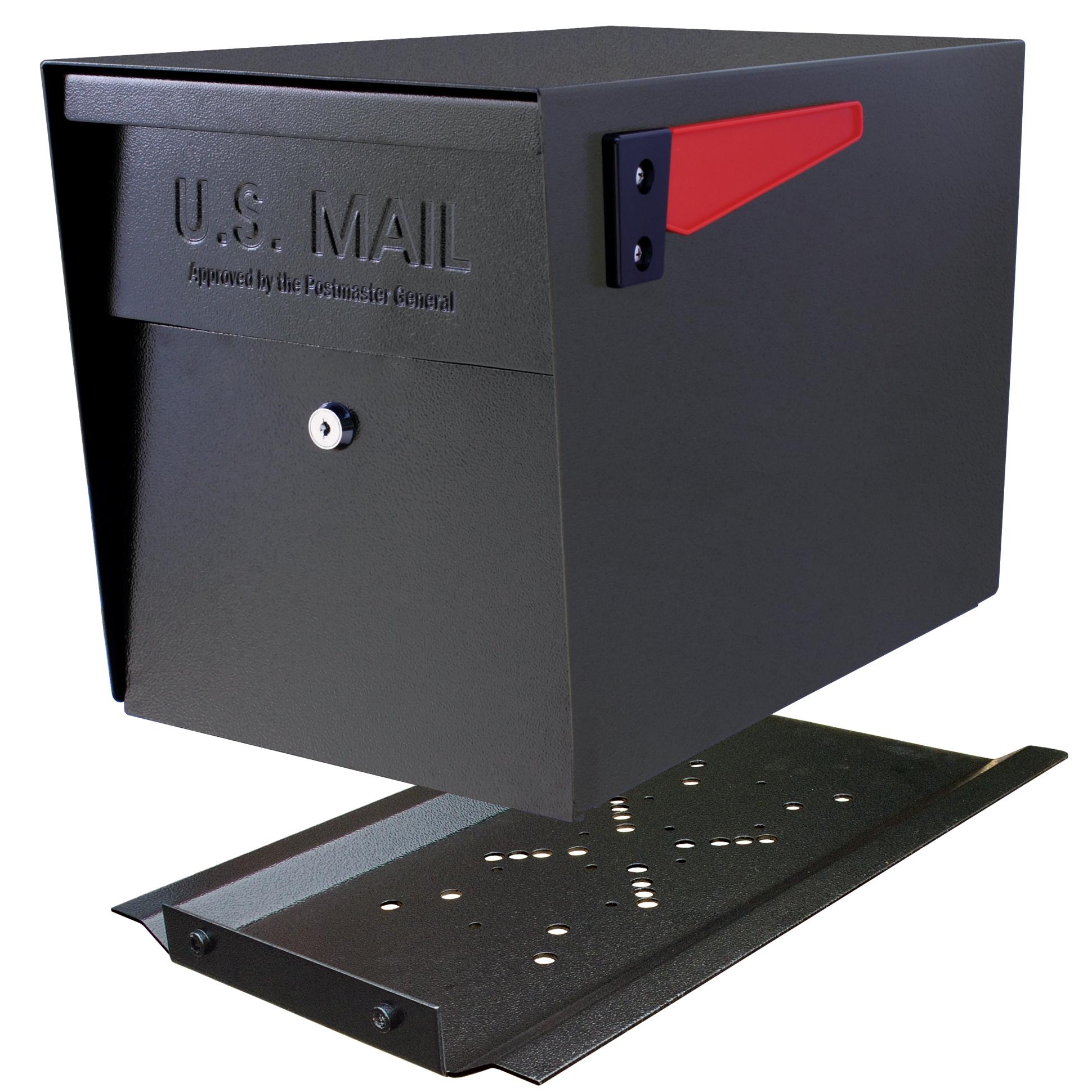 Epoch 7106 MailBoss Curbside Locking Mailbox, Black EPOCH