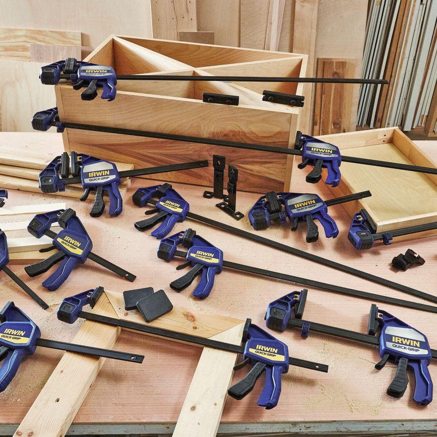 IRWIN QUICKGRIP OneHanded Mini Bar Clamp Set, 6", 4 Pack, 5464