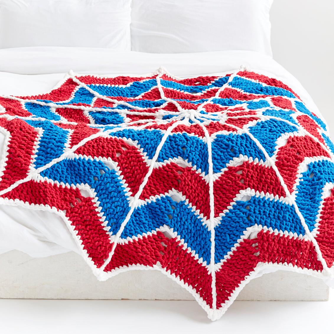 Bernat 16121212001 Blanket Brights Big Ball Yarn, 10.5 Ounce, Racecar