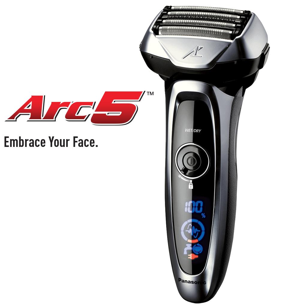 Panasonic Arc5 Electric Razor, Men's 5Blade Cordless with Shave Sensor
