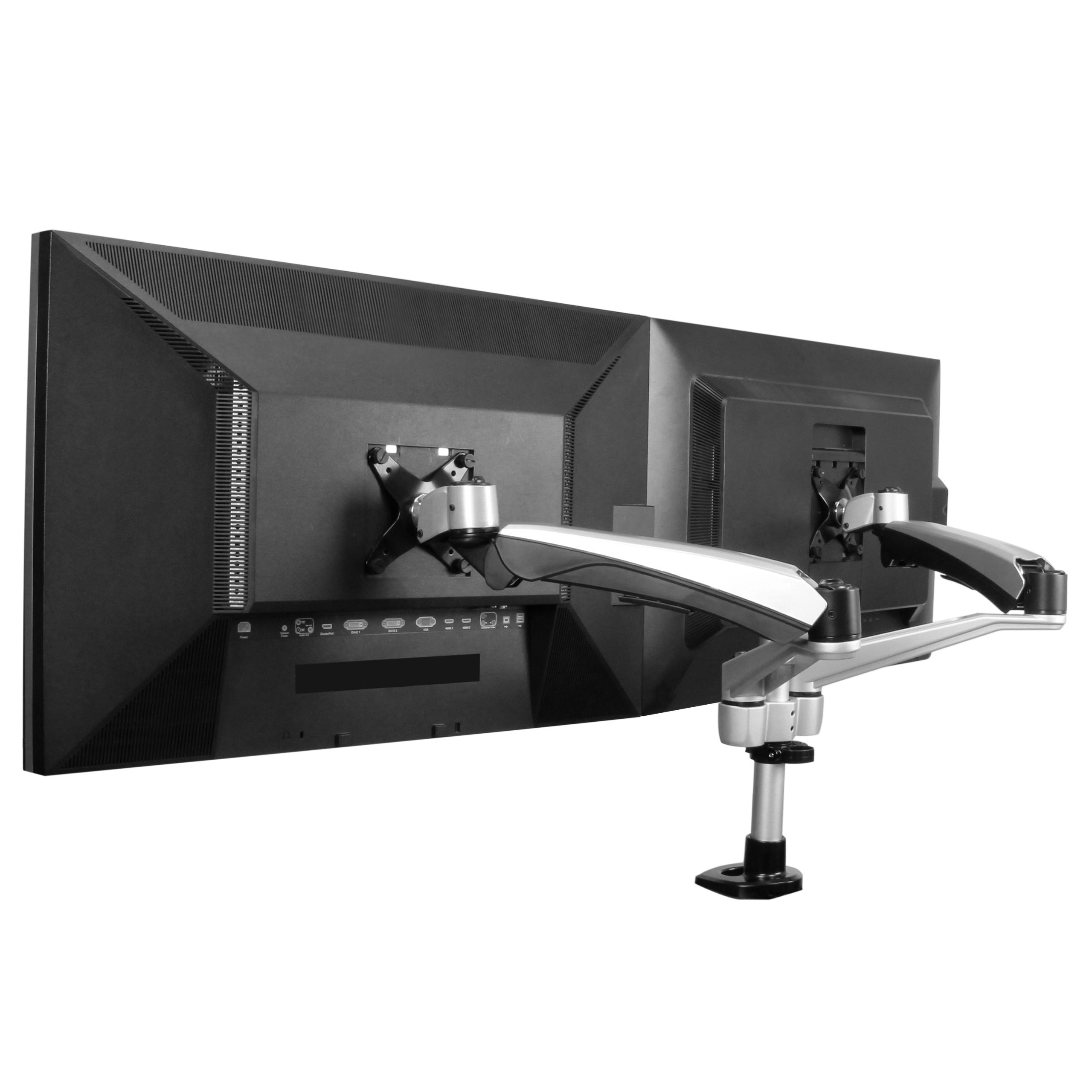 Desk Mount Dual Monitor Arm Full Motion Premium Dual
