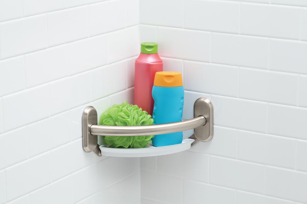 Moen LR2354DBN Grab Bar with Corner Shelf, Nickel Amazon.ca Tools