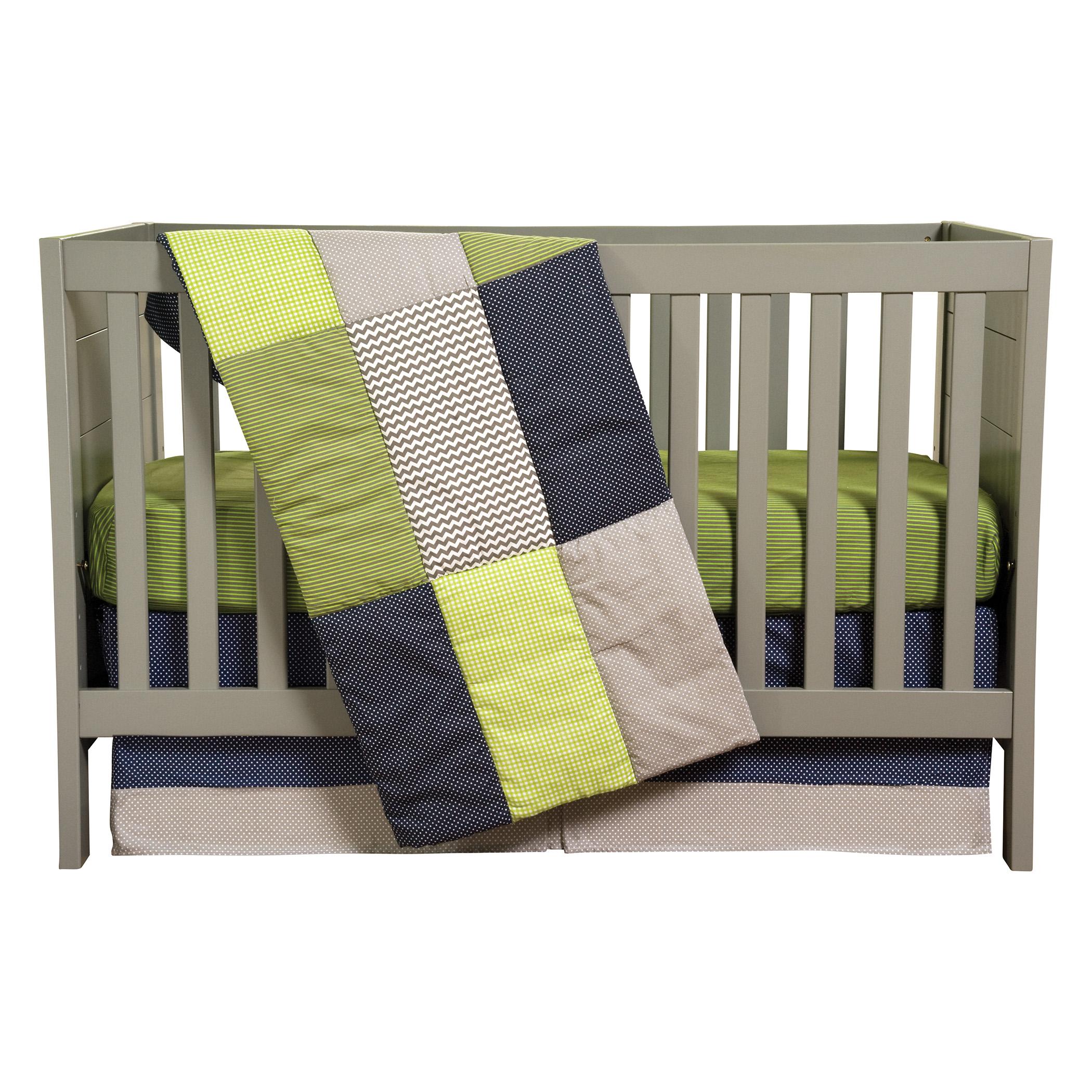 Trend Lab 3 Piece Crib Bedding Set, Perfectly Preppy