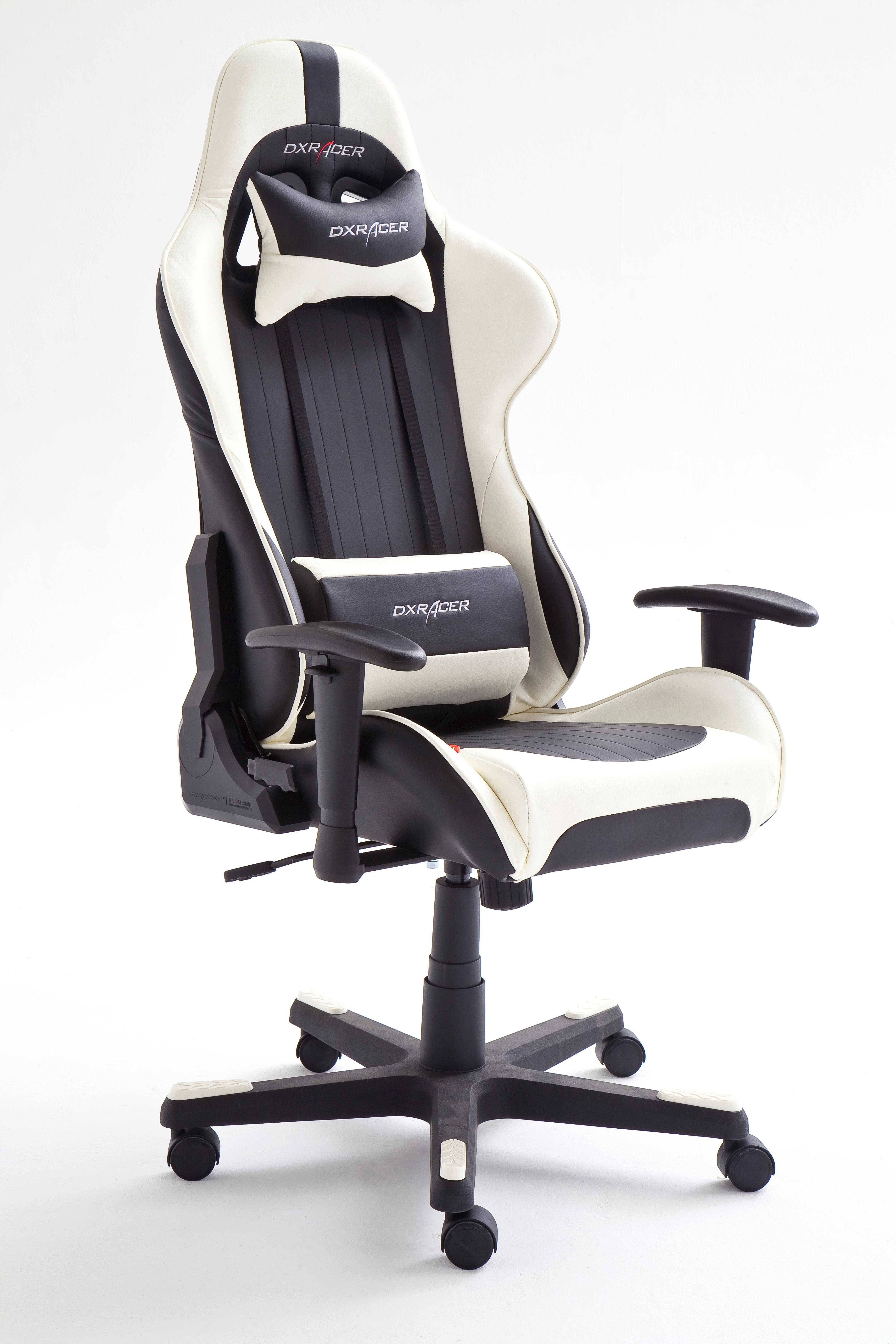 Robas Lund DX Racer 6 Gaming or Chair in Black and White Amazon.co.uk Kitchen & Home