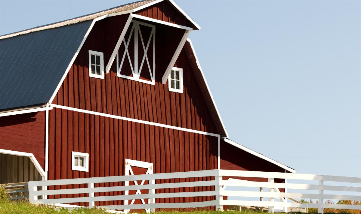 KILZ Exterior Siding, Fence, and Barn Paint, Red, 1gallon