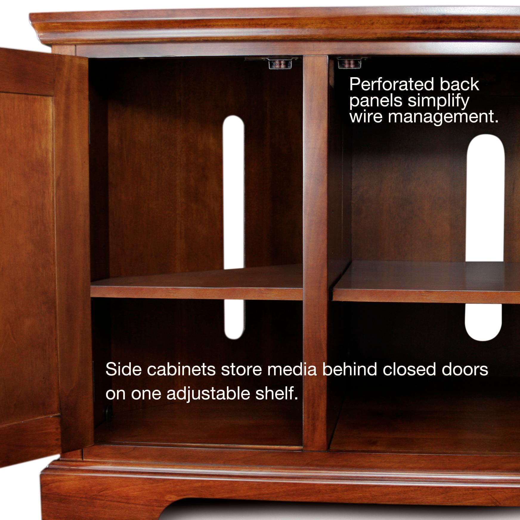 Leick Westwood Corner TV Stand, 60Inch, Cherry Hardwood Amazon.ca