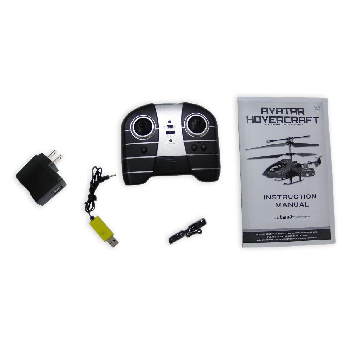 Lutema Avatar Hovercraft 4CH Remote Control Helicopter, Red