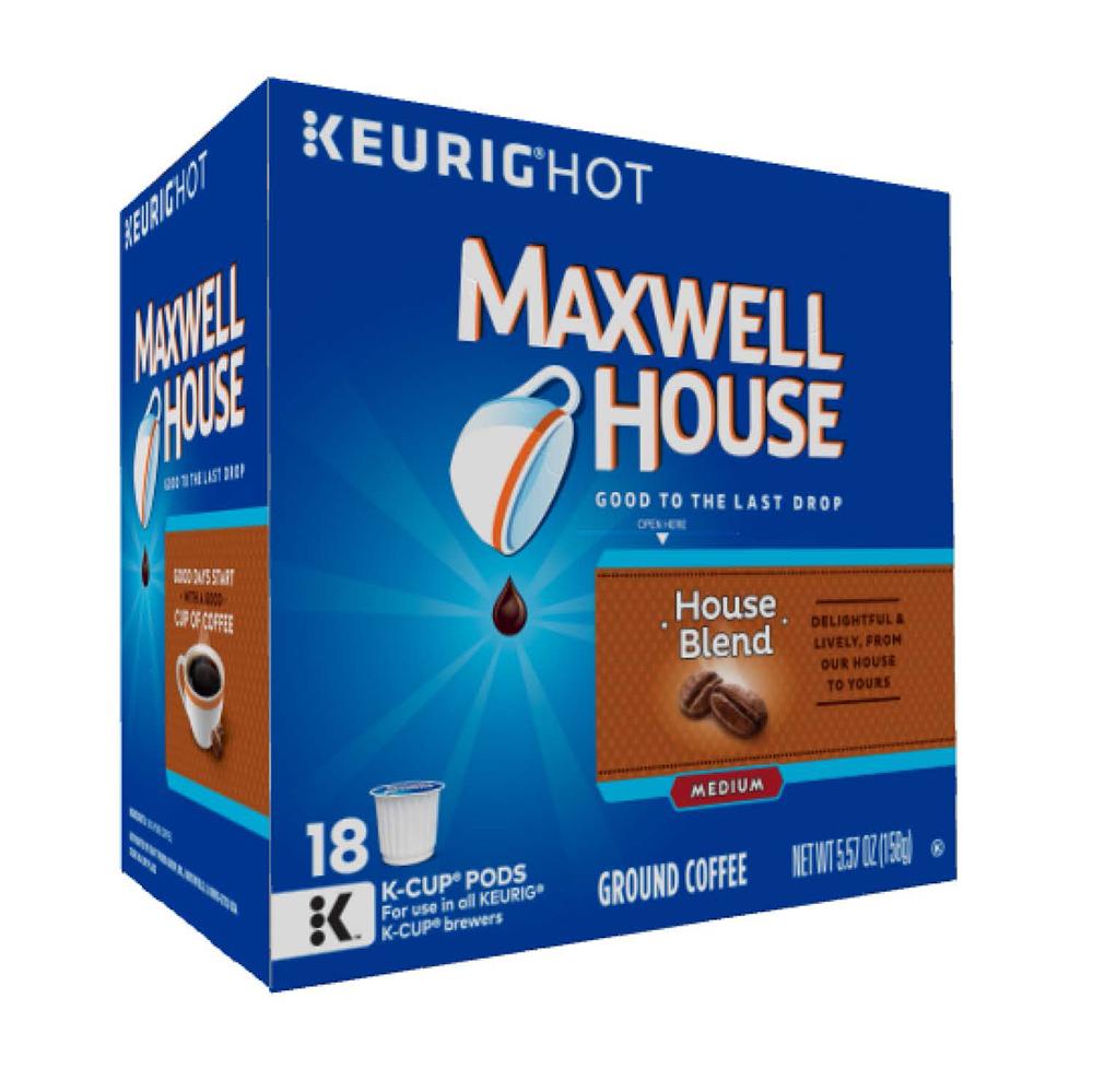 Maxwell House Coffee, House Blend KCups, 18Count, 4kg Amazon.ca Grocery