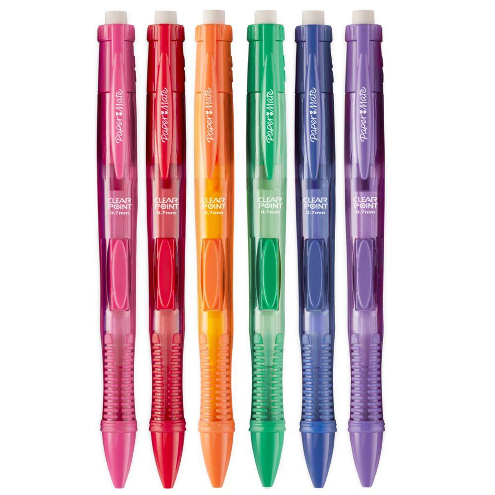 Paper Mate Clearpoint Color Lead Mechanical Pencils, 0.7mm