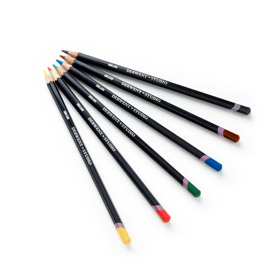 Derwent Studio Colored Pencils, 3.4mm Core, Metal Tin, 72 Count (32201