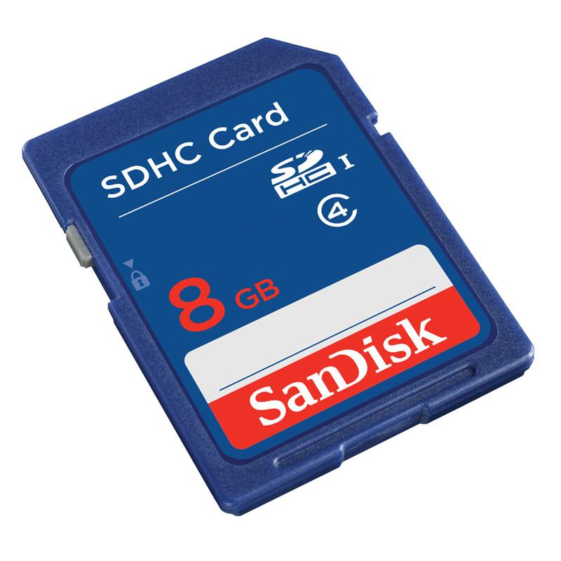 SanDisk 8GB SDHC Memory Card (RETAIL PACKAGE) Electronics