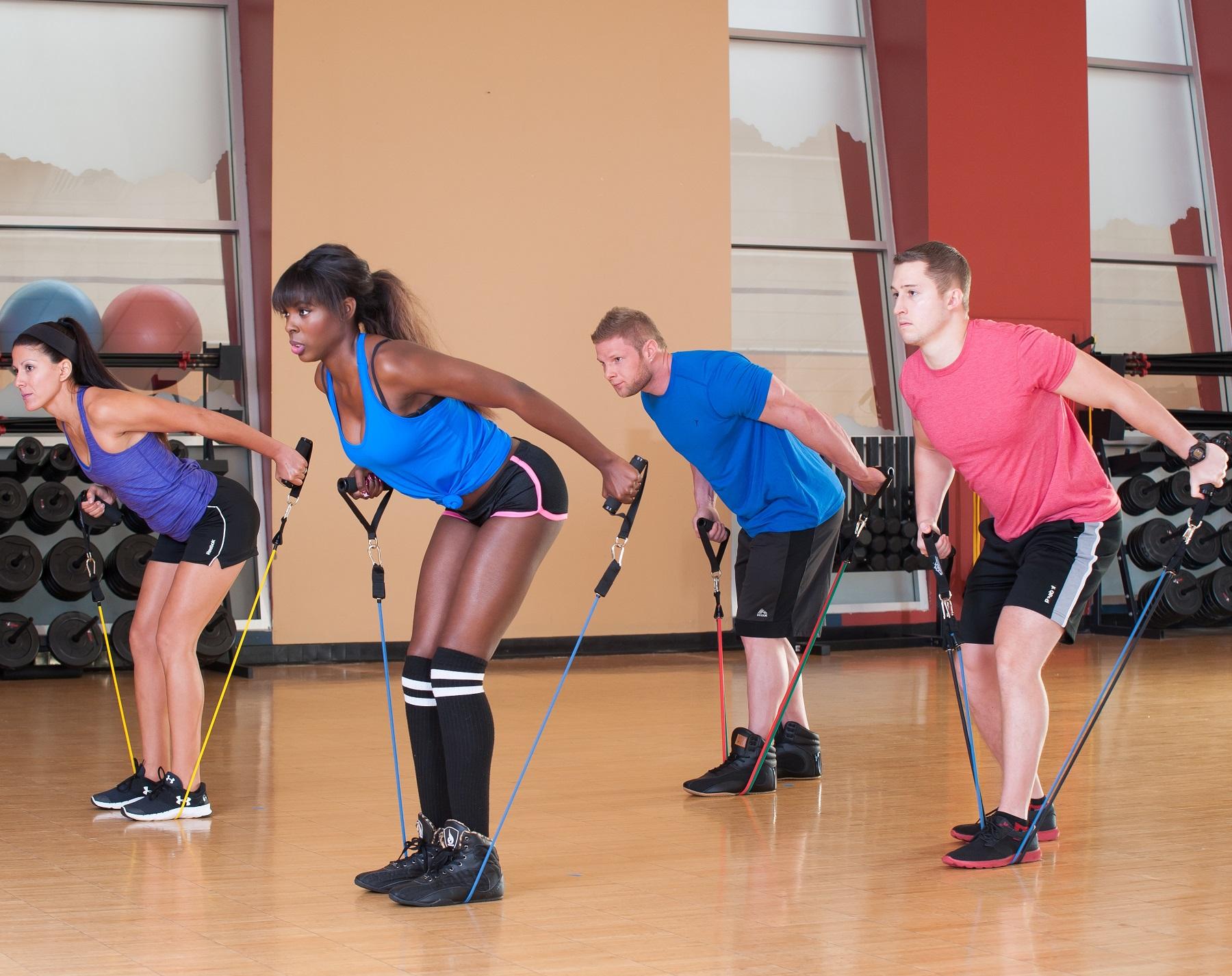 Black Mountain Products Resistance Band Set with Door Anchor, Ankle