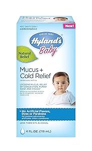 Amazon Com Baby Cold Medicine Infant Cold And Cough Medicine Decongestant Hyland S Baby Mucus And Cold Relief 4 Fluid Ounce Beauty