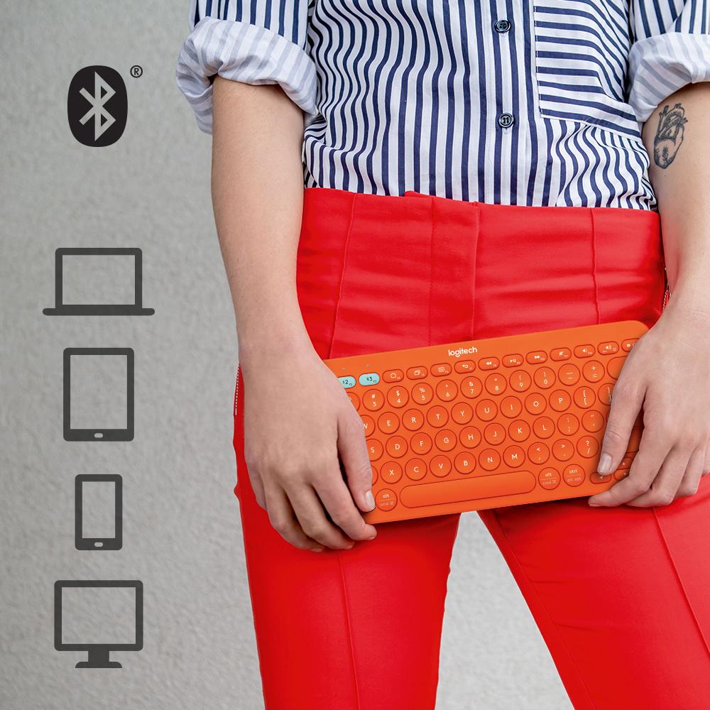Logitech K380 Bluetooth Keyboard (Orange) 920008081 Amazon.ca