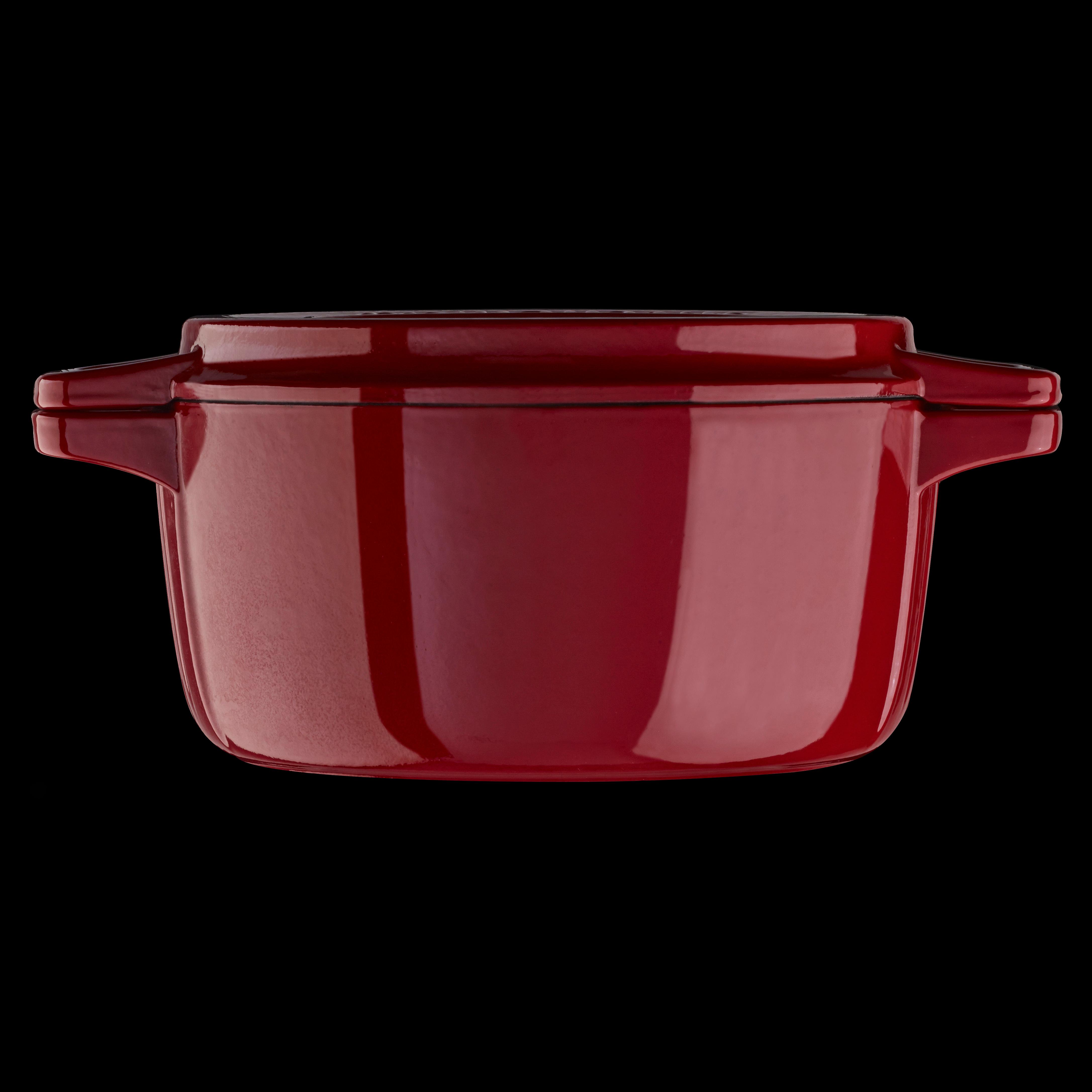 KitchenAid KCPI60CRER Professional Cast Iron 6Quart Casserole Cookware