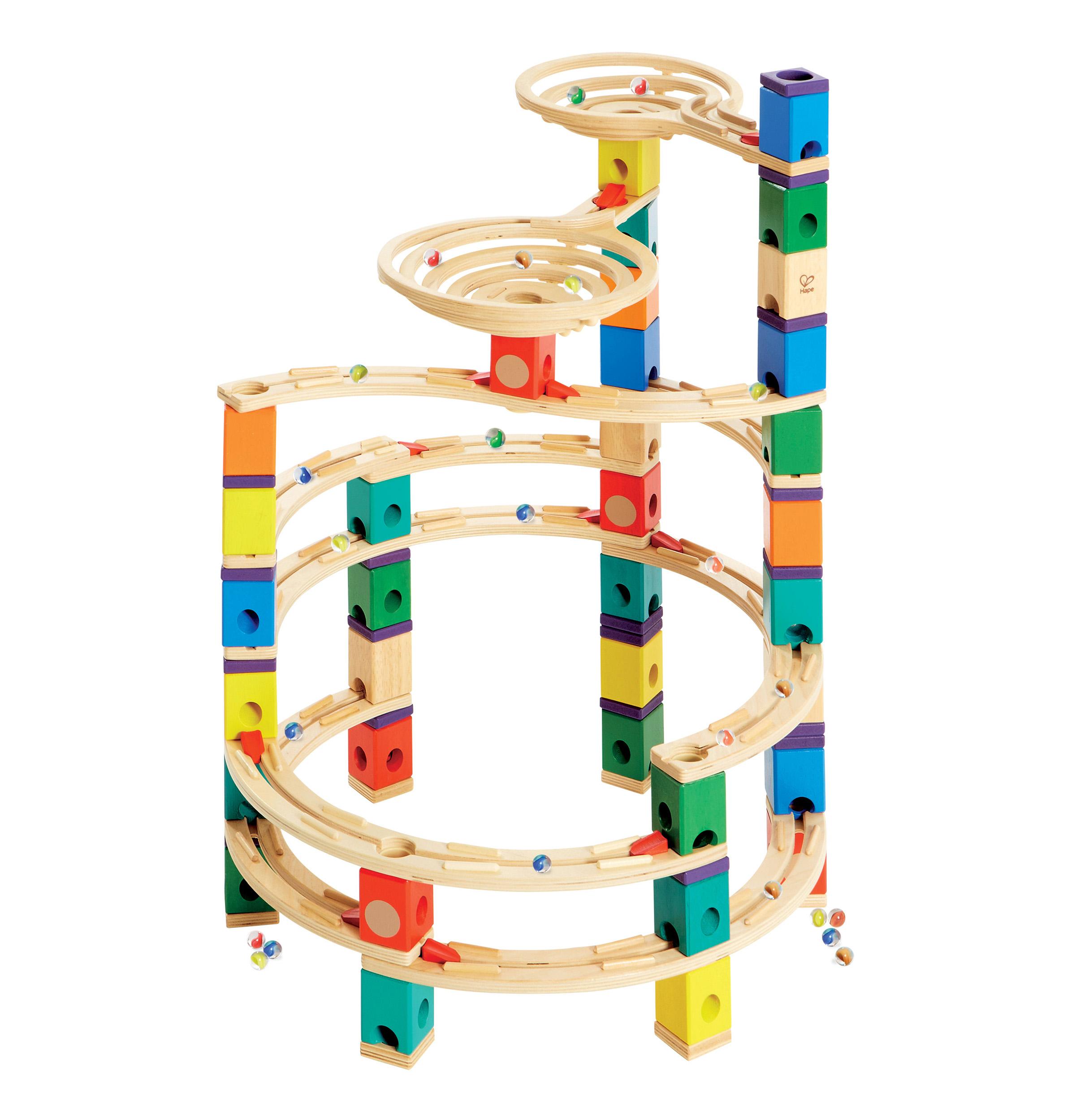 Hape Quadrilla Wooden Marble Run Construction Loop de Loop Quality