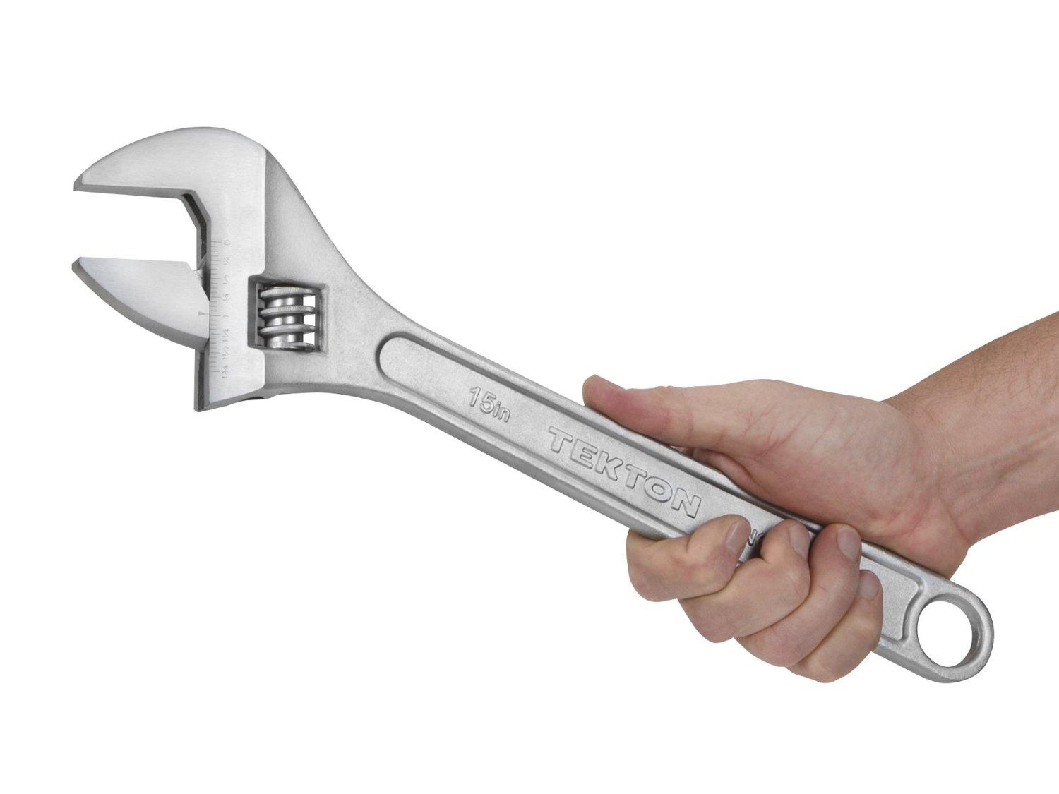 TEKTON 23006 15Inch Adjustable Wrench