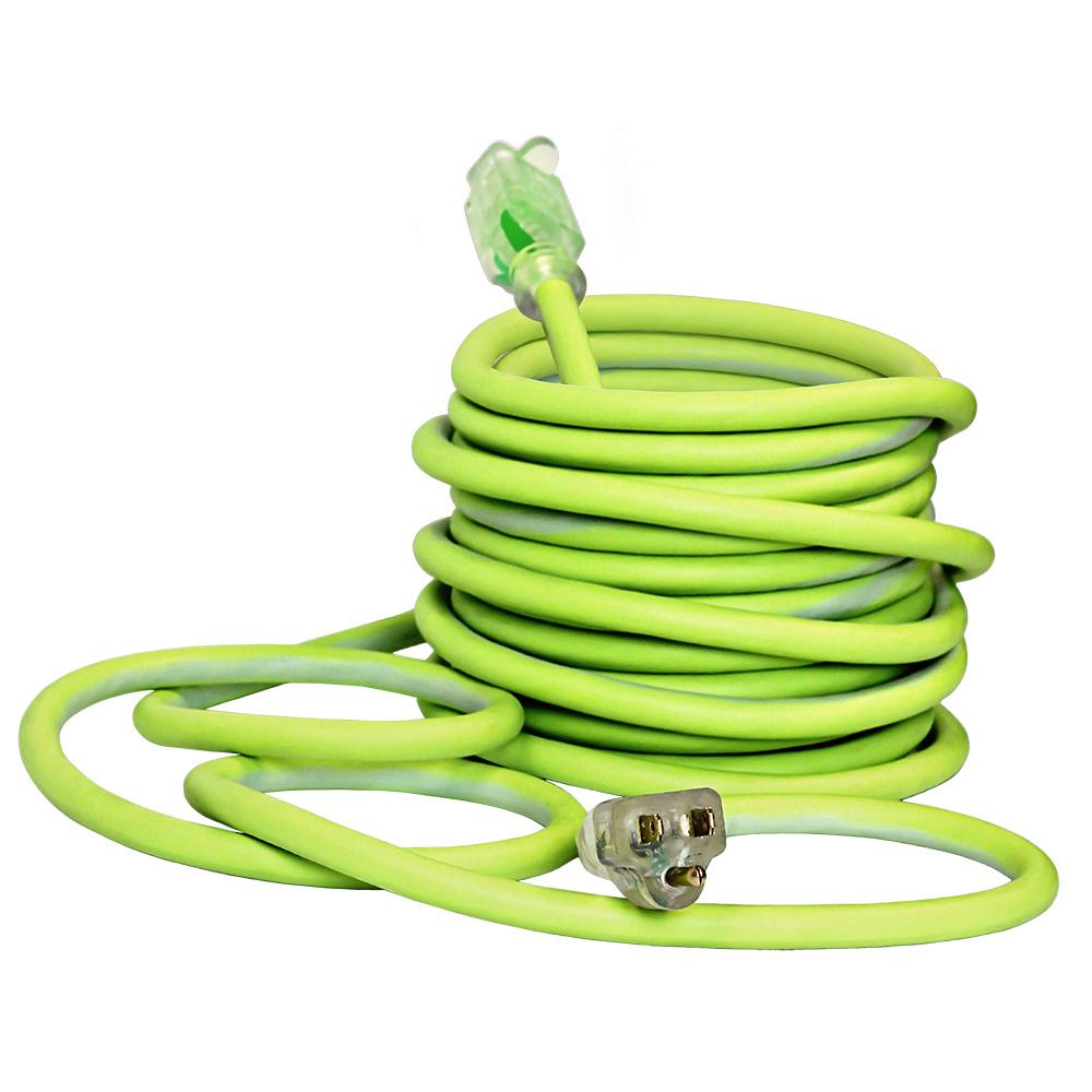 Flexzilla Pro Extension Cord, 12/3 AWG SJTW, 50', Lighted Plug, Indoor