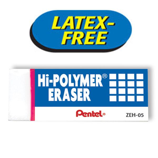 Pentel HiPolymer Block Eraser, Black, 3 Pack (ZEAH06BP3